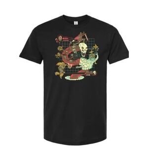 Rogue Quest T-Shirt Magic Sword Band Men's Large Black Viper Graphic Tee